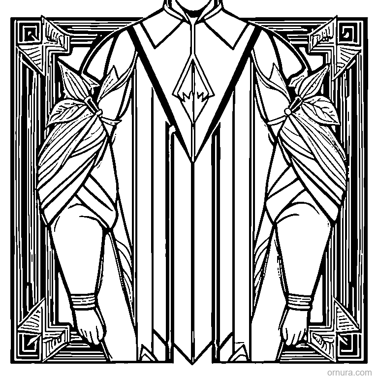 arrow pattern pointing up template coloring page - free printable black and white line art for kids and adults