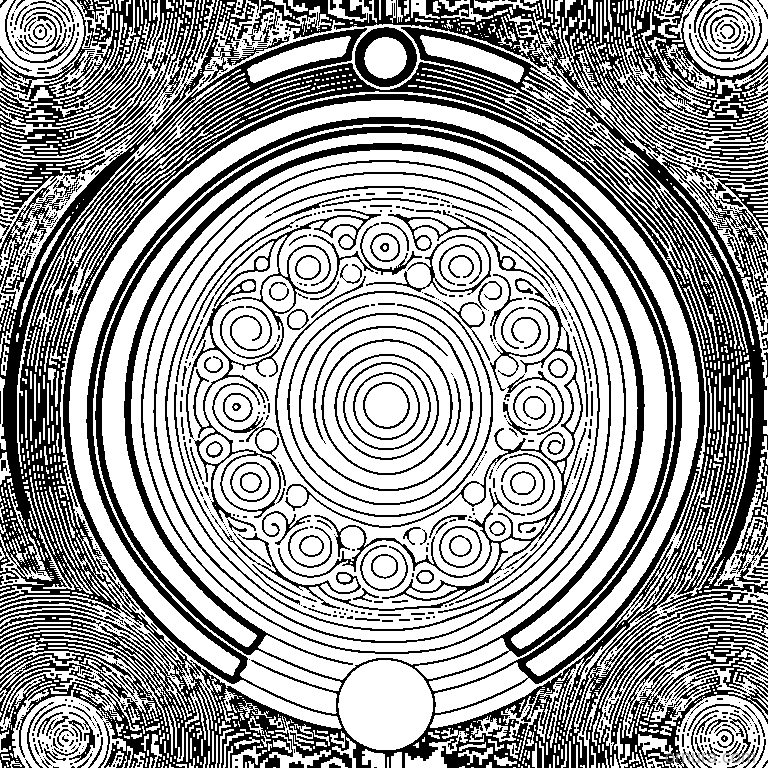bubble pattern circles coloring page coloring page - free printable black and white line art for kids and adults