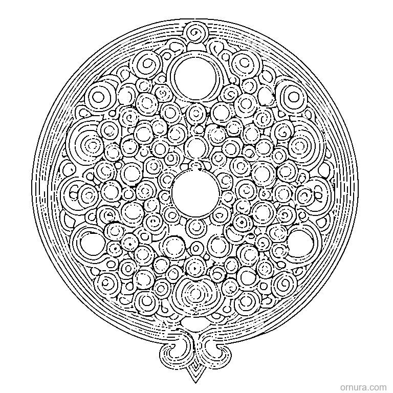 Bubble Pattern Circles coloring page
