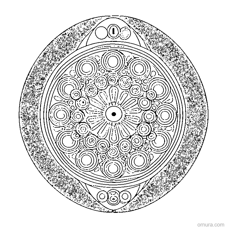 button pattern circles coloring page coloring page - free printable black and white line art for kids and adults