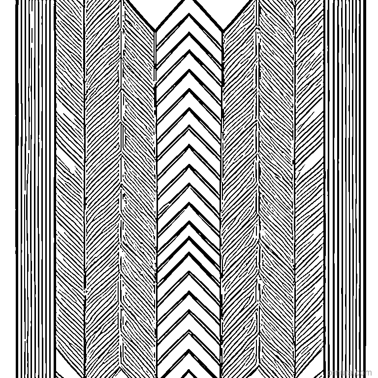 Chevron Pattern coloring page