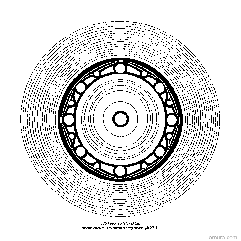 circle pattern overlapping printable coloring page - free printable black and white line art for kids and adults