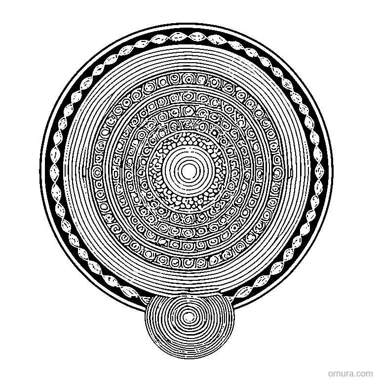 Circle Pattern Overlapping coloring page