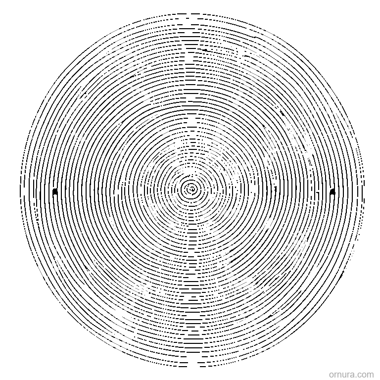 Concentric Circles Pattern coloring page