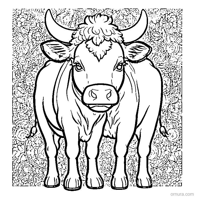 cow print pattern coloring page - free printable black and white line art for kids and adults