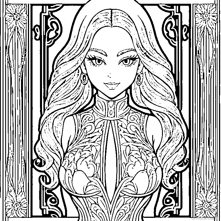 Crosshatch Pattern coloring page