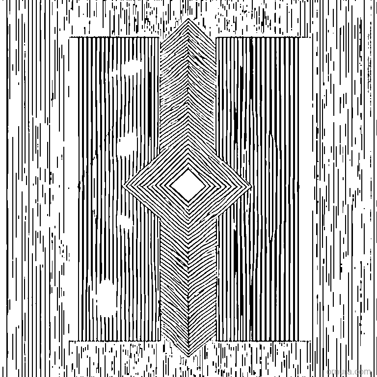 diagonal lines pattern template coloring page - free printable black and white line art for kids and adults