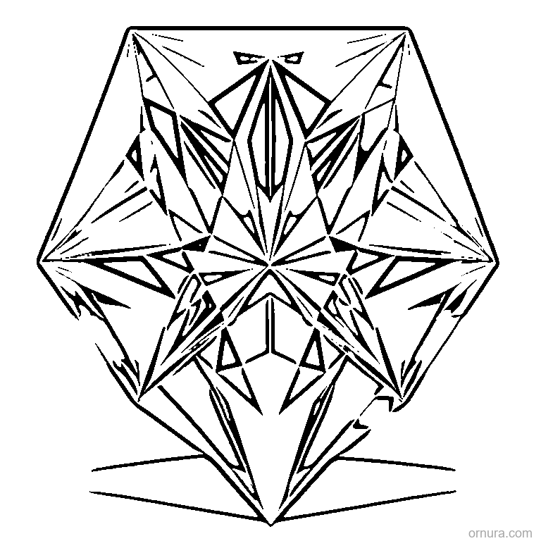 Diamond Pattern Rhombus coloring page