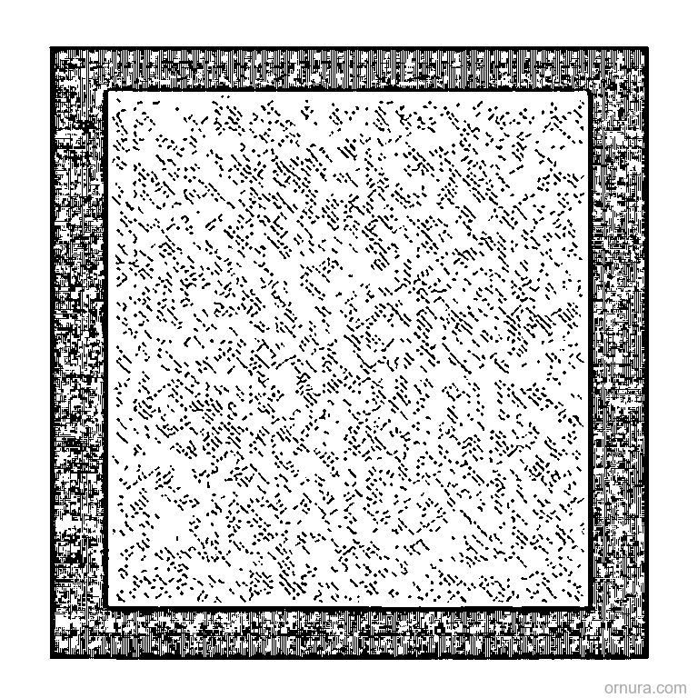 dots in grid pattern design coloring page - free printable black and white line art for kids and adults