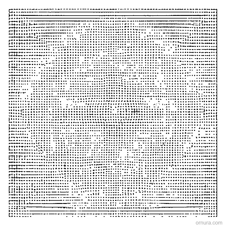 dots in grid pattern printable coloring page - free printable black and white line art for kids and adults