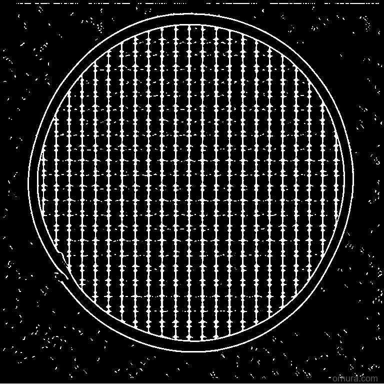 dots in grid pattern template coloring page - free printable black and white line art for kids and adults