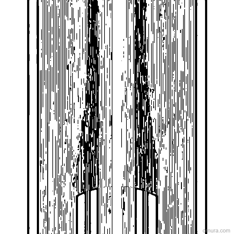 fringe pattern vertical lines template coloring page - free printable black and white line art for kids and adults
