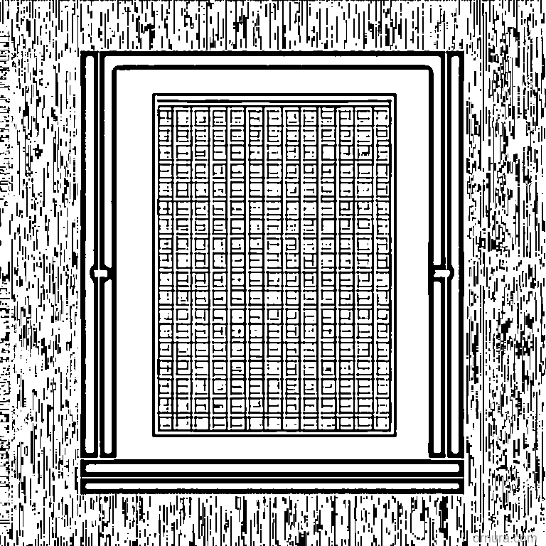 Grid Pattern Squares coloring page