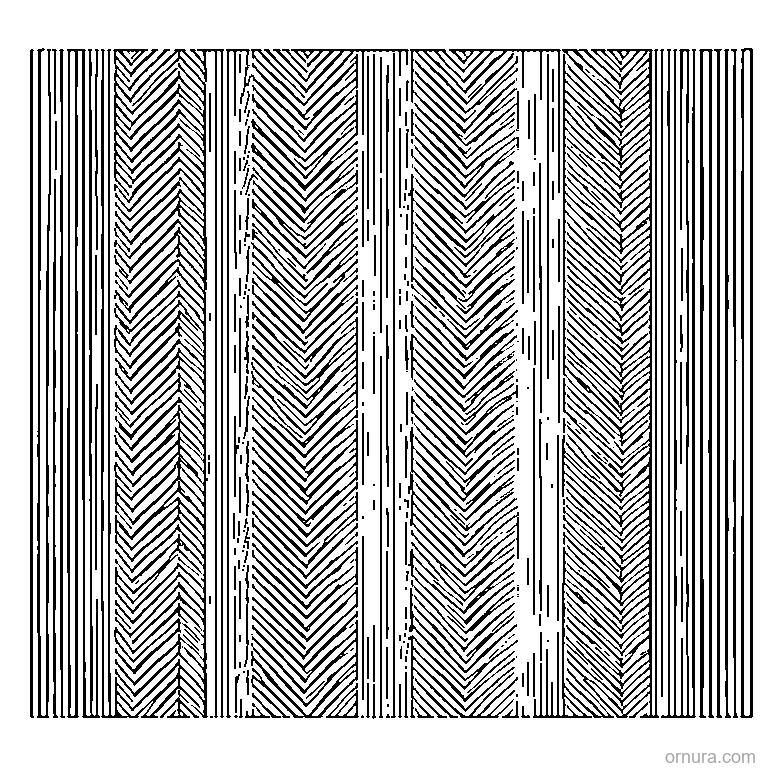 herringbone pattern design coloring page - free printable black and white line art for kids and adults