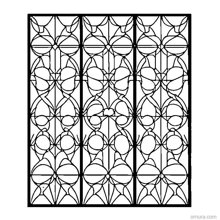 lattice pattern crisscross design coloring page - free printable black and white line art for kids and adults