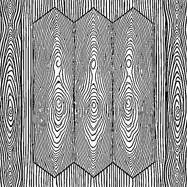 mokume gane pattern wood grain template coloring page - free printable black and white line art for kids and adults
