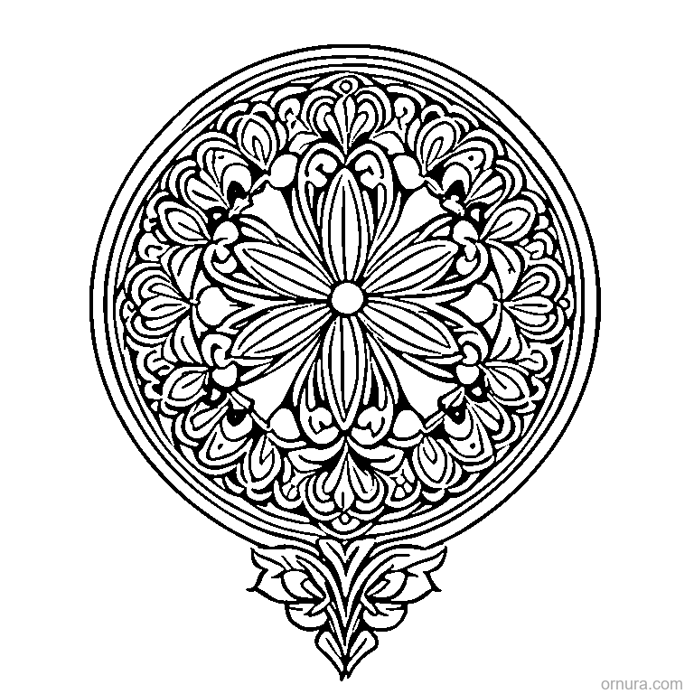quatrefoil pattern clover design coloring page - free printable black and white line art for kids and adults