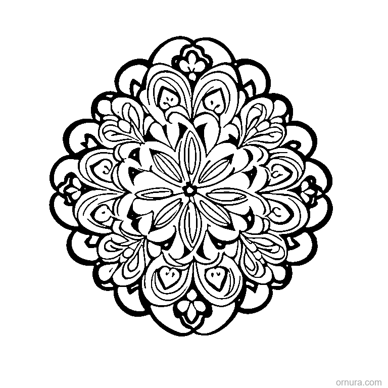 quatrefoil pattern clover printable coloring page - free printable black and white line art for kids and adults
