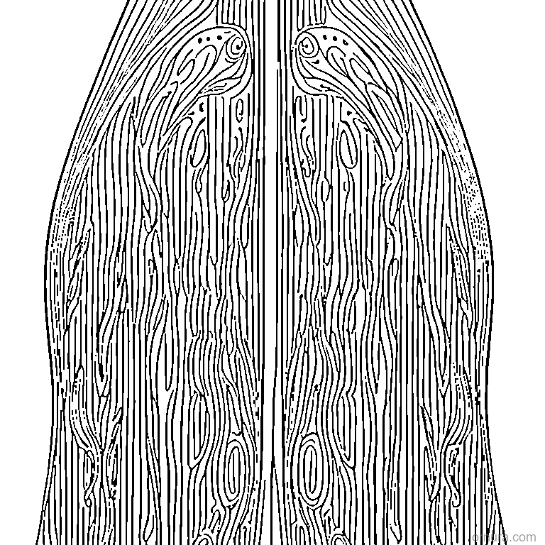 Rain Drops Pattern coloring page