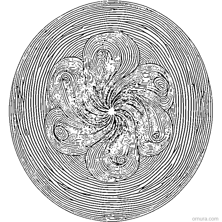 suess pattern whimsical swirls coloring page coloring page - free printable black and white line art for kids and adults