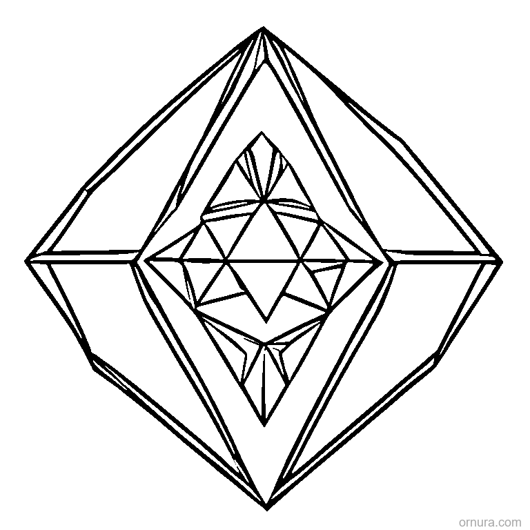 triangle pattern tessellation template coloring page - free printable black and white line art for kids and adults