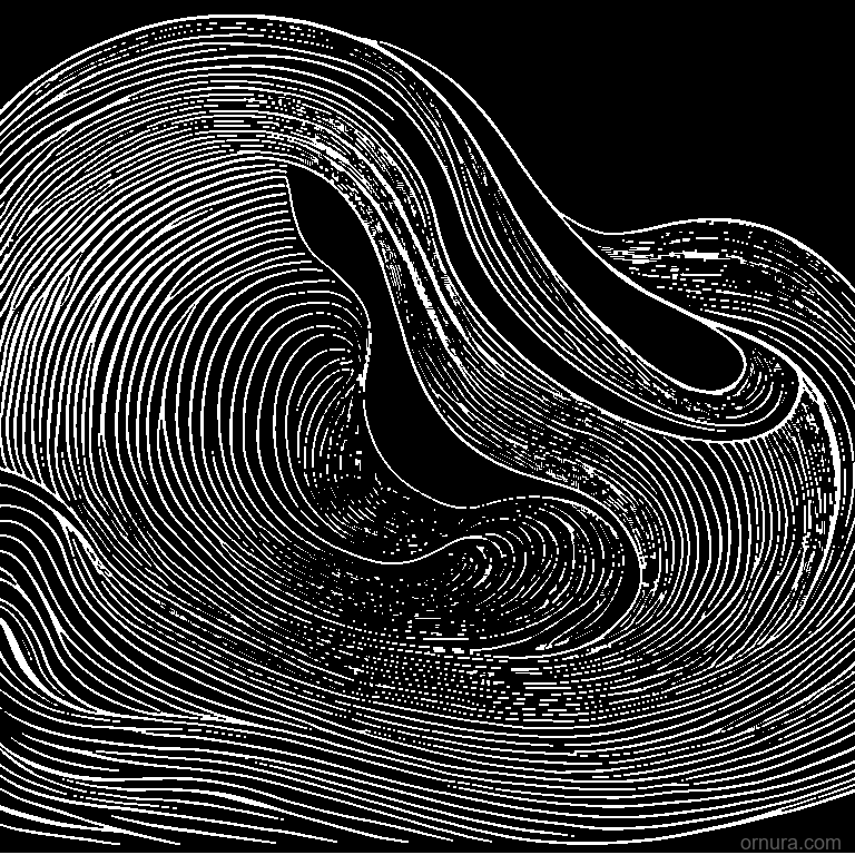 wave pattern simple template coloring page - free printable black and white line art for kids and adults
