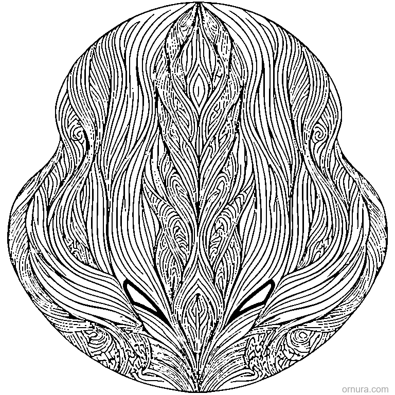 zentangle wave lines coloring page coloring page - free printable black and white line art for kids and adults