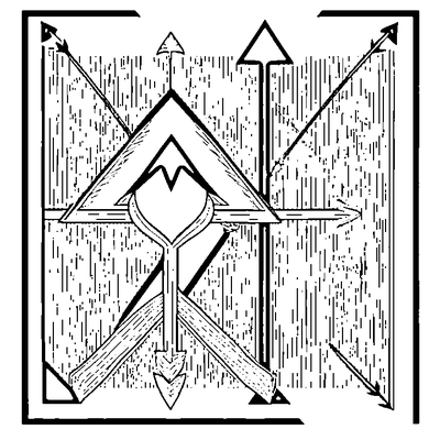 Arrow Pattern Pointing Up coloring page variation 1