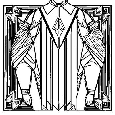 Arrow Pattern Pointing Up coloring page variation 5