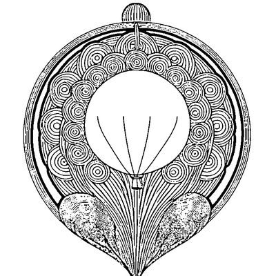 Balloon Pattern Floating Circl coloring page variation 4