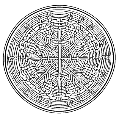 Basket Weave Pattern coloring page design 3