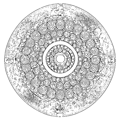 Bead Pattern Circles In Row