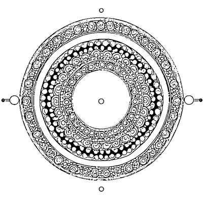 Bead Pattern Circles In Row coloring page variation 4