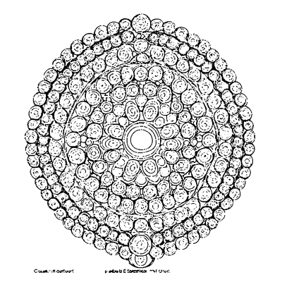 Bead Pattern Circles In Row coloring page variation 5