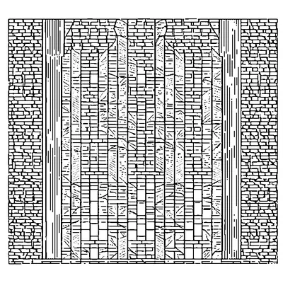 brick pattern running bond coloring pages