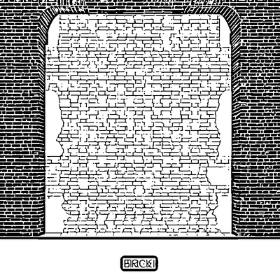 Brick Pattern Wall coloring page variation 1