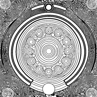Bubble Pattern Circles Coloring Page