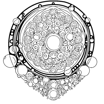 Bubble Pattern Circles coloring page variation 5