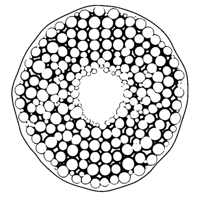 Bubble Wrap Pattern Circles coloring page variation 1