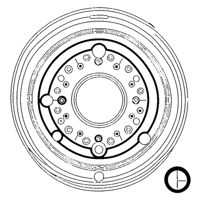 Button Pattern Circles coloring page variation 2