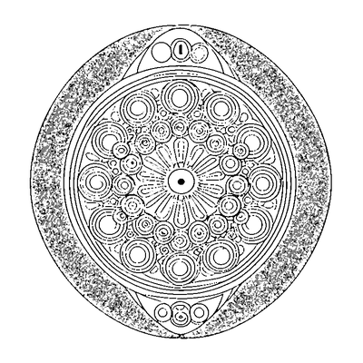 Button Pattern Circles coloring page variation 3