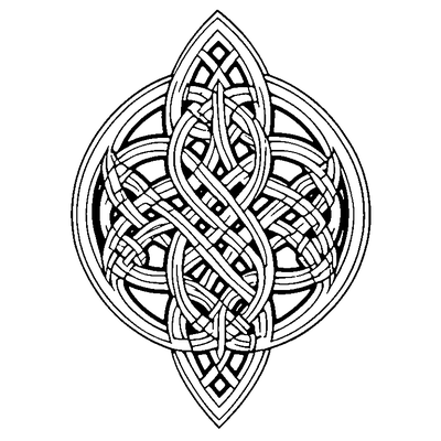 Celtic Knot Pattern coloring page variation 2