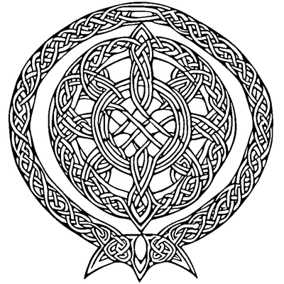 Celtic Knot Pattern coloring page variation 5