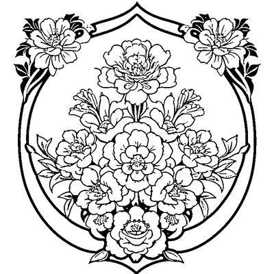 Chinoiserie Pattern Asian Flor Template