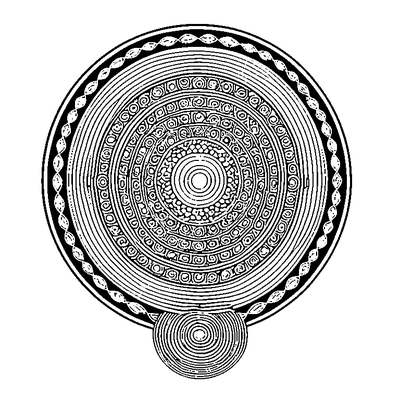 Circle Pattern Overlapping coloring page variation 1