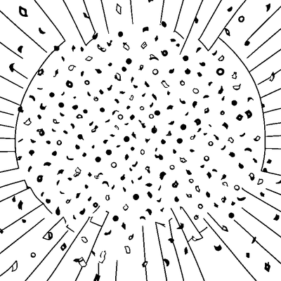 Confetti Pattern Scattered Sha coloring page variation 5