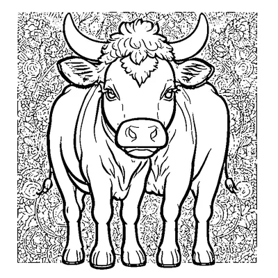 cow print pattern coloring pages