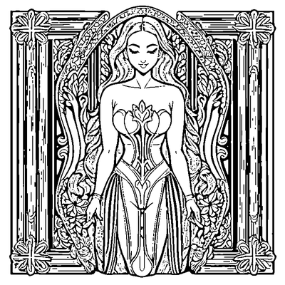 Crosshatch Pattern coloring page variation 3