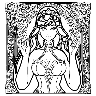Crosshatch Pattern coloring page variation 4
