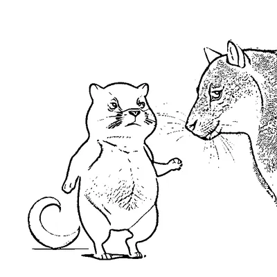 Cute Capybara Walking Forward coloring page - free printable
